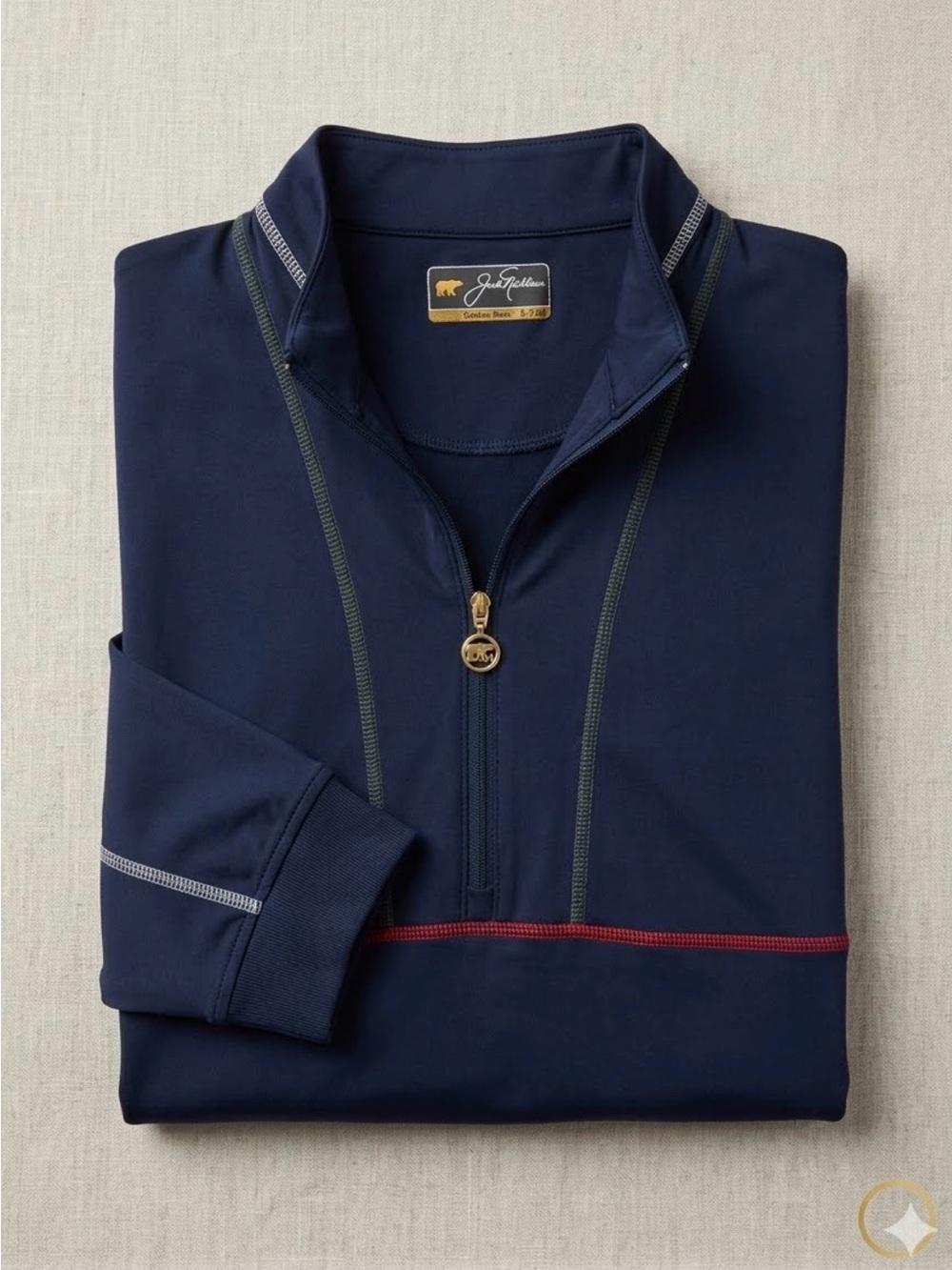 Jack Nicklaus Golden Bear Men's 1/4 Zip Golf Pullover Blue - Size M 0492